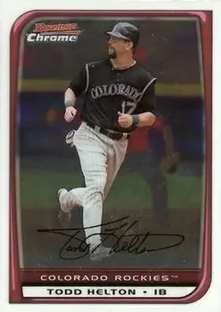 2008 Bowman Chrome #8 - Todd Helton - Colorado Rockies