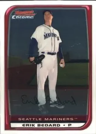 2008 Bowman Chrome #10 - Erik Bedard - Seattle Mariners