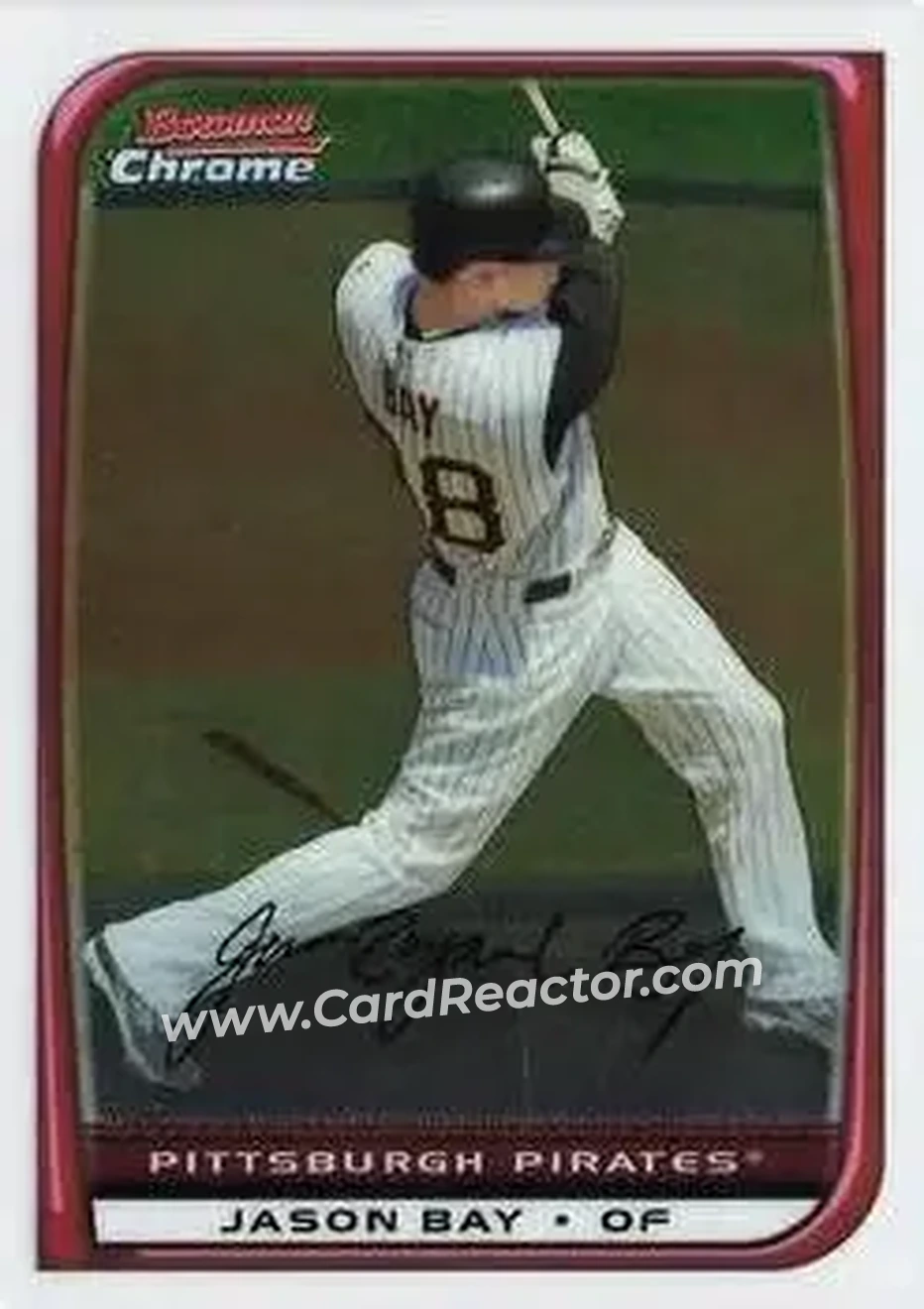 2008 Bowman Chrome #11 - Jason Bay - Pittsburgh Pirates - Front