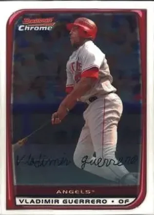 2008 Bowman Chrome #15 - Vladimir Guerrero - Los Angeles Angels