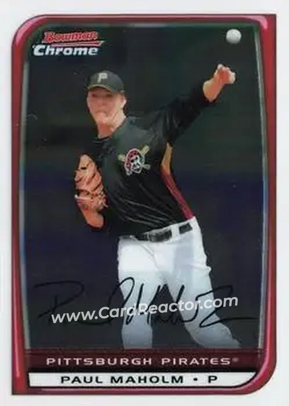 2008 Bowman Chrome #17 - Paul Maholm - Pittsburgh Pirates - Front