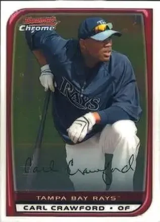 2008 Bowman Chrome #20 - Carl Crawford - Tampa Bay Rays