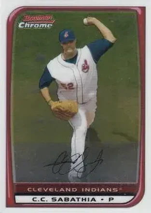 2008 Bowman Chrome #24 - CC Sabathia - Cleveland Indians
