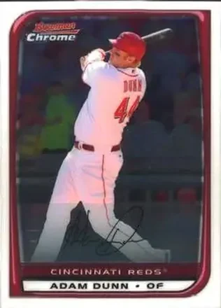 2008 Bowman Chrome #25 - Adam Dunn - Cincinnati Reds