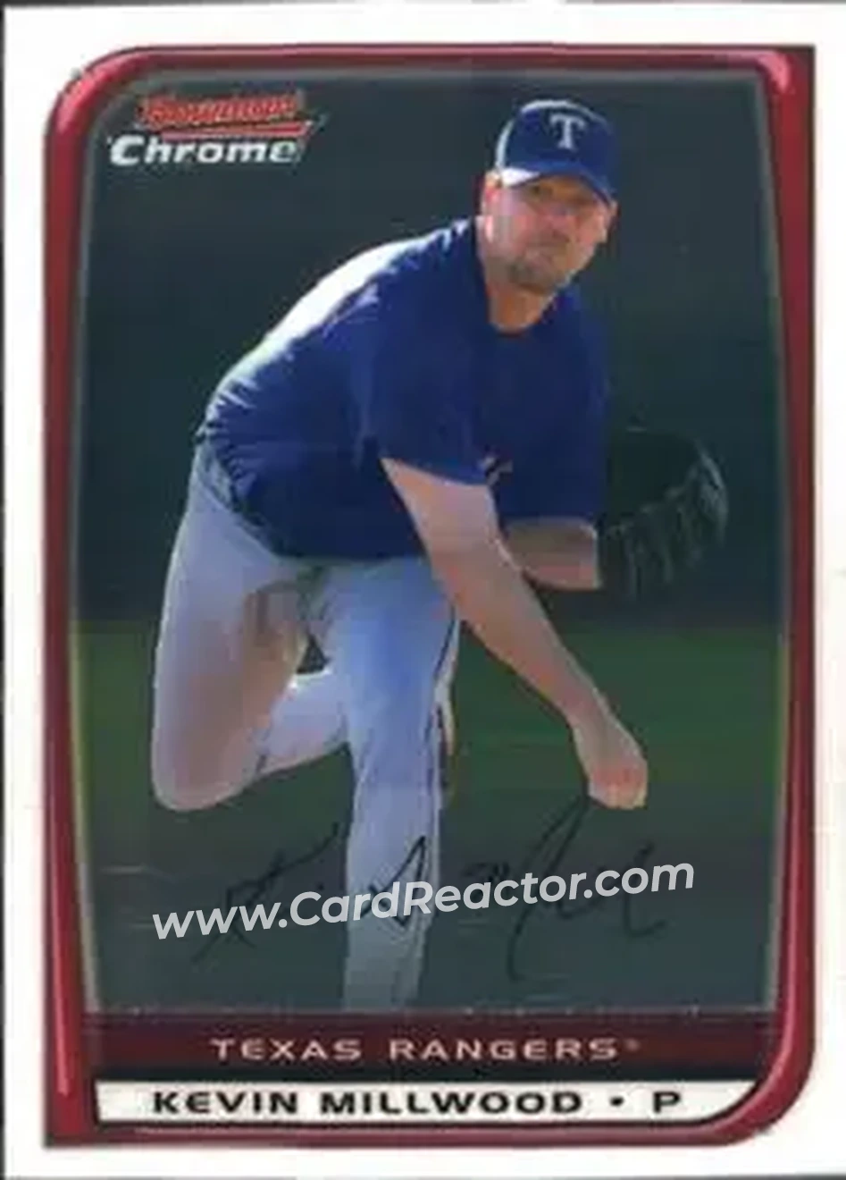 2008 Bowman Chrome #28 - Kevin Millwood - Texas Rangers - Front