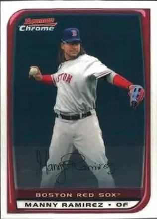 2008 Bowman Chrome #29 - Manny Ramirez - Boston Red Sox
