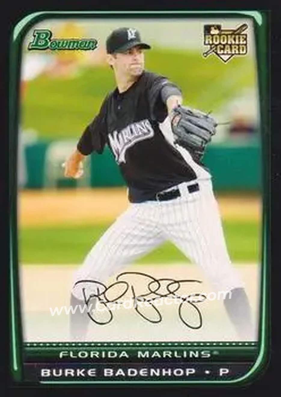 2008 Bowman Draft Picks & Prospects #BDP4 - Burke Badenhop - Florida Marlins - Front