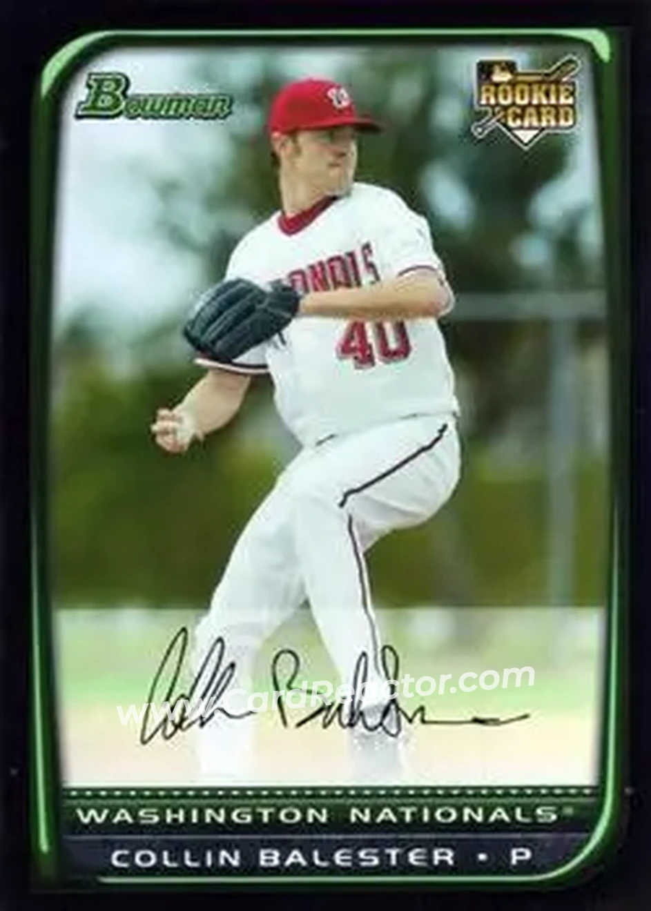 2008 Bowman Draft Picks & Prospects #BDP6 - Collin Balester - Washington Nationals - Front