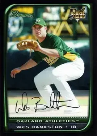2008 Bowman Draft Picks & Prospects #BDP8 - Wes Bankston - Oakland Athletics