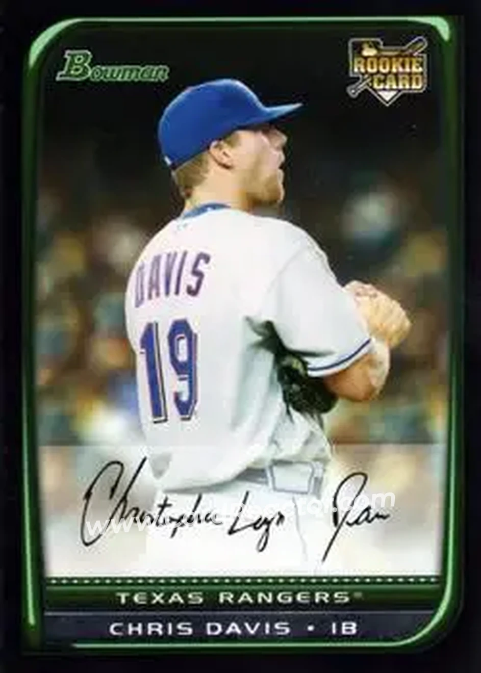 2008 Bowman Draft Picks & Prospects #BDP14 - Chris Davis - Texas Rangers - Front
