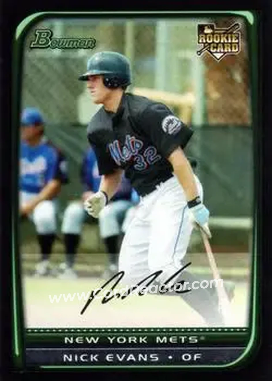 2008 Bowman Draft Picks & Prospects #BDP16 - Nick Evans - New York Mets - Front 2008 Bowman Draft Picks & Prospects #BDP16 - Nick Evans - New York Mets - Front