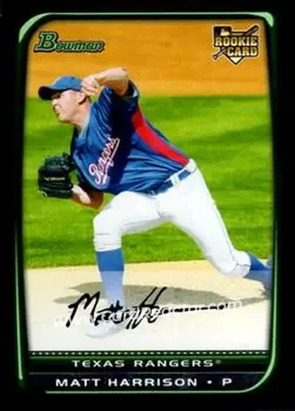 2008 Bowman Draft Picks & Prospects #BDP20 - Matt Harrison - Texas Rangers - Front