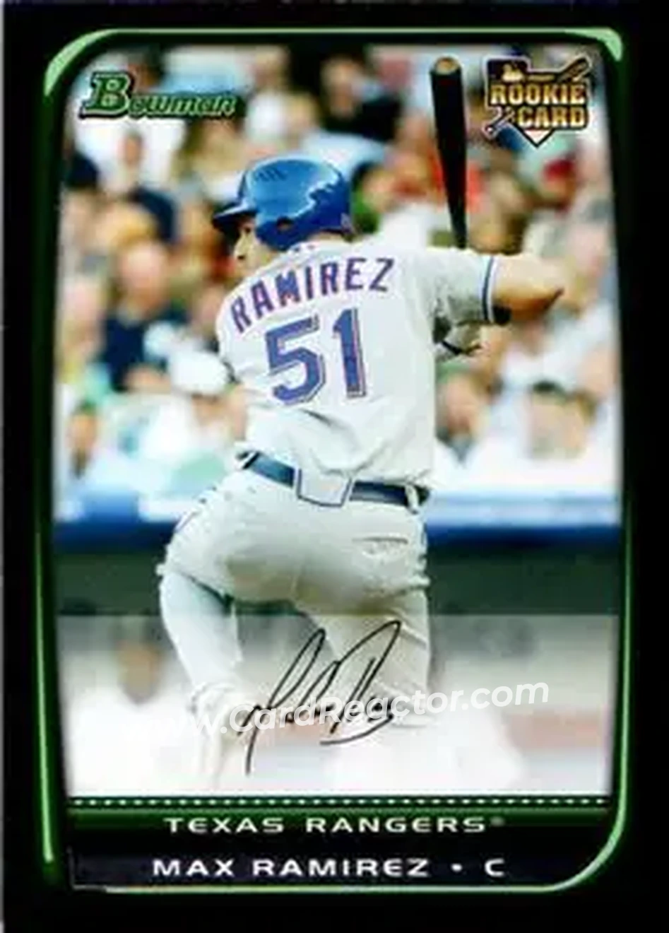 2008 Bowman Draft Picks & Prospects #BDP30 - Max Ramirez - Texas Rangers - Front