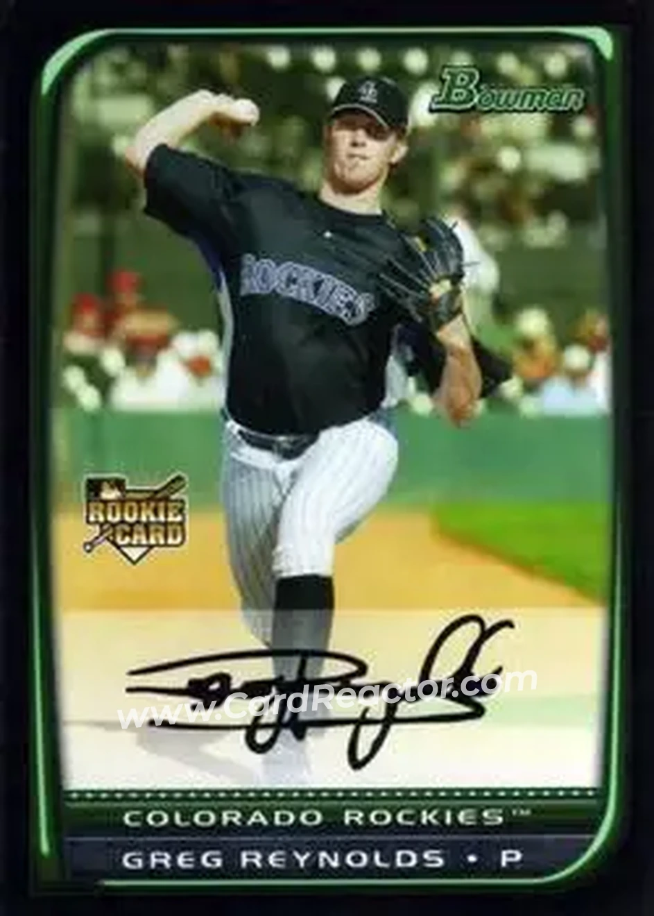 2008 Bowman Draft Picks & Prospects #BDP31 - Greg Reynolds - Colorado Rockies - Front
