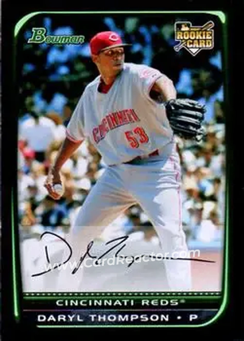 2008 Bowman Draft Picks & Prospects #BDP34 - Daryl Thompson - Cincinnati Reds - Front