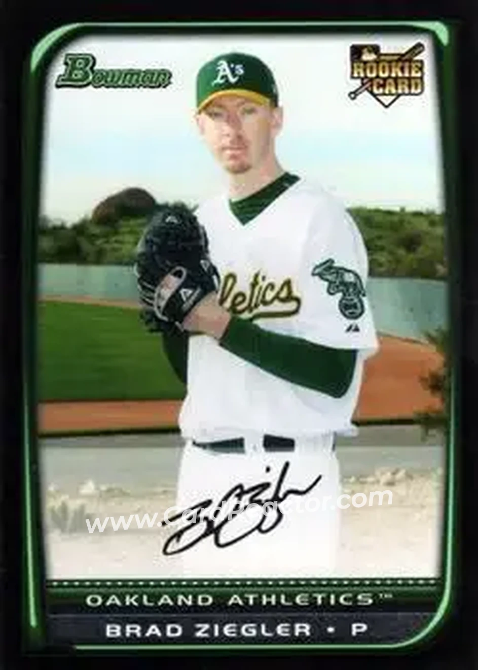2008 Bowman Draft Picks & Prospects #BDP41 - Brad Ziegler - Oakland Athletics - Front 2008 Bowman Draft Picks & Prospects #BDP41 - Brad Ziegler - Oakland Athletics - Front