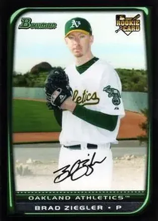 2008 Bowman Draft Picks & Prospects #BDP41 - Brad Ziegler - Oakland Athletics