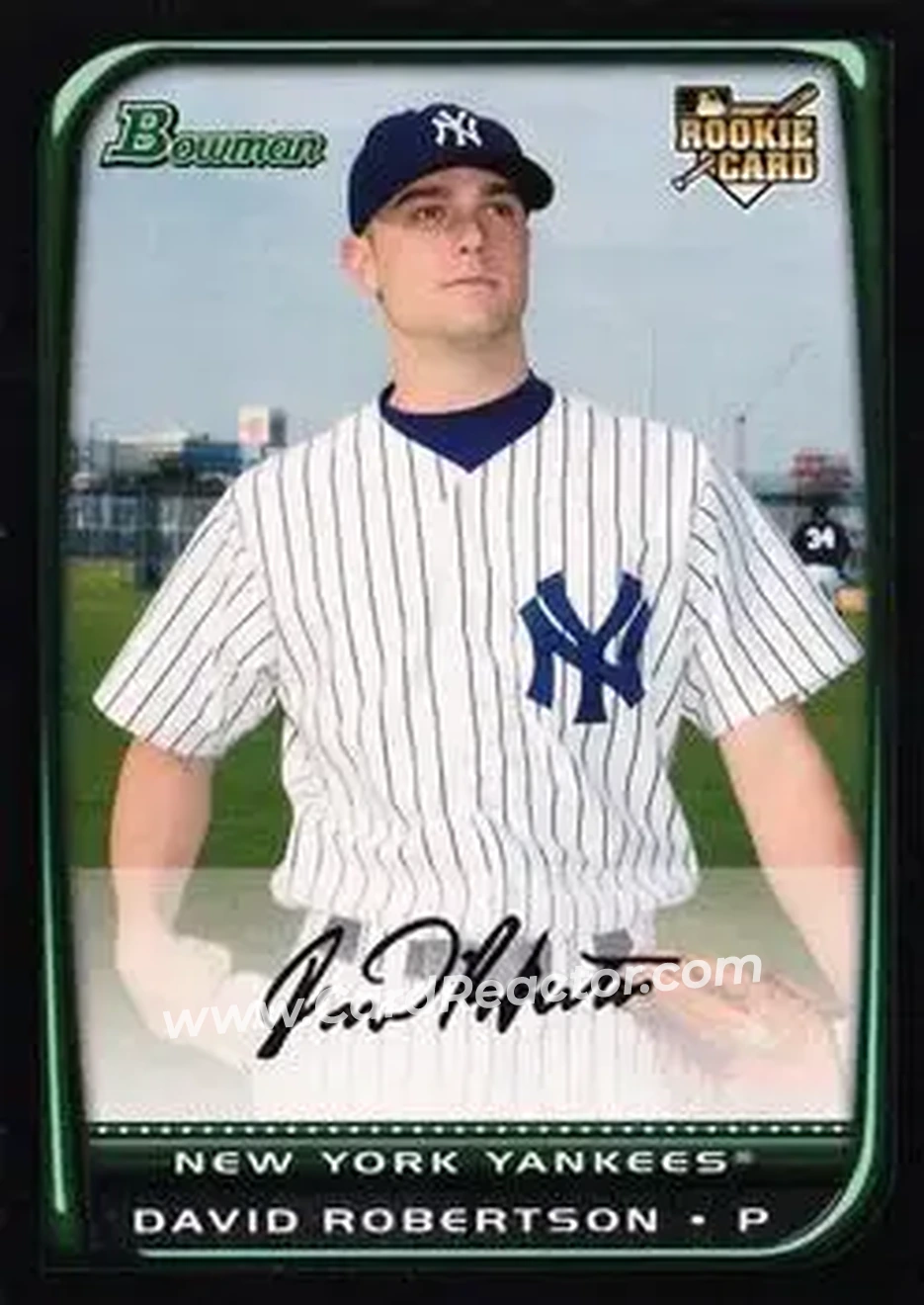 2008 Bowman Draft Picks & Prospects #BDP48 - David Robertson - New York Yankees - Front