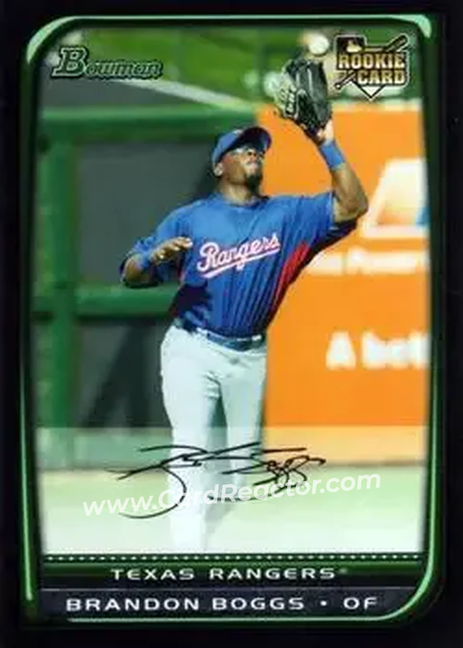2008 Bowman Draft Picks & Prospects #BDP52 - Brandon Boggs - Texas Rangers - Front