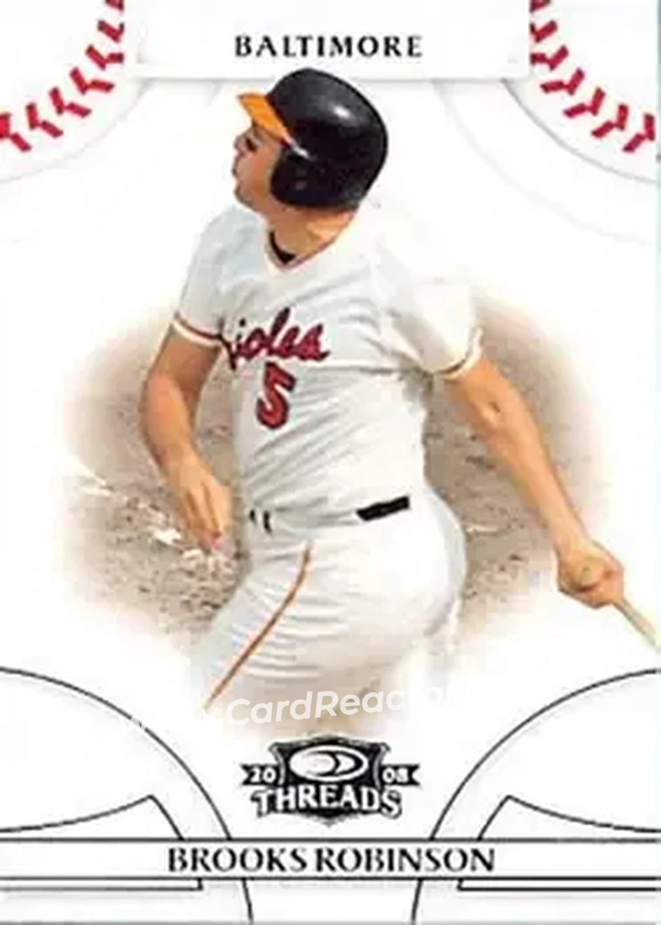 2008 Donruss Threads #3 - Brooks Robinson - Baltimore Orioles - Front