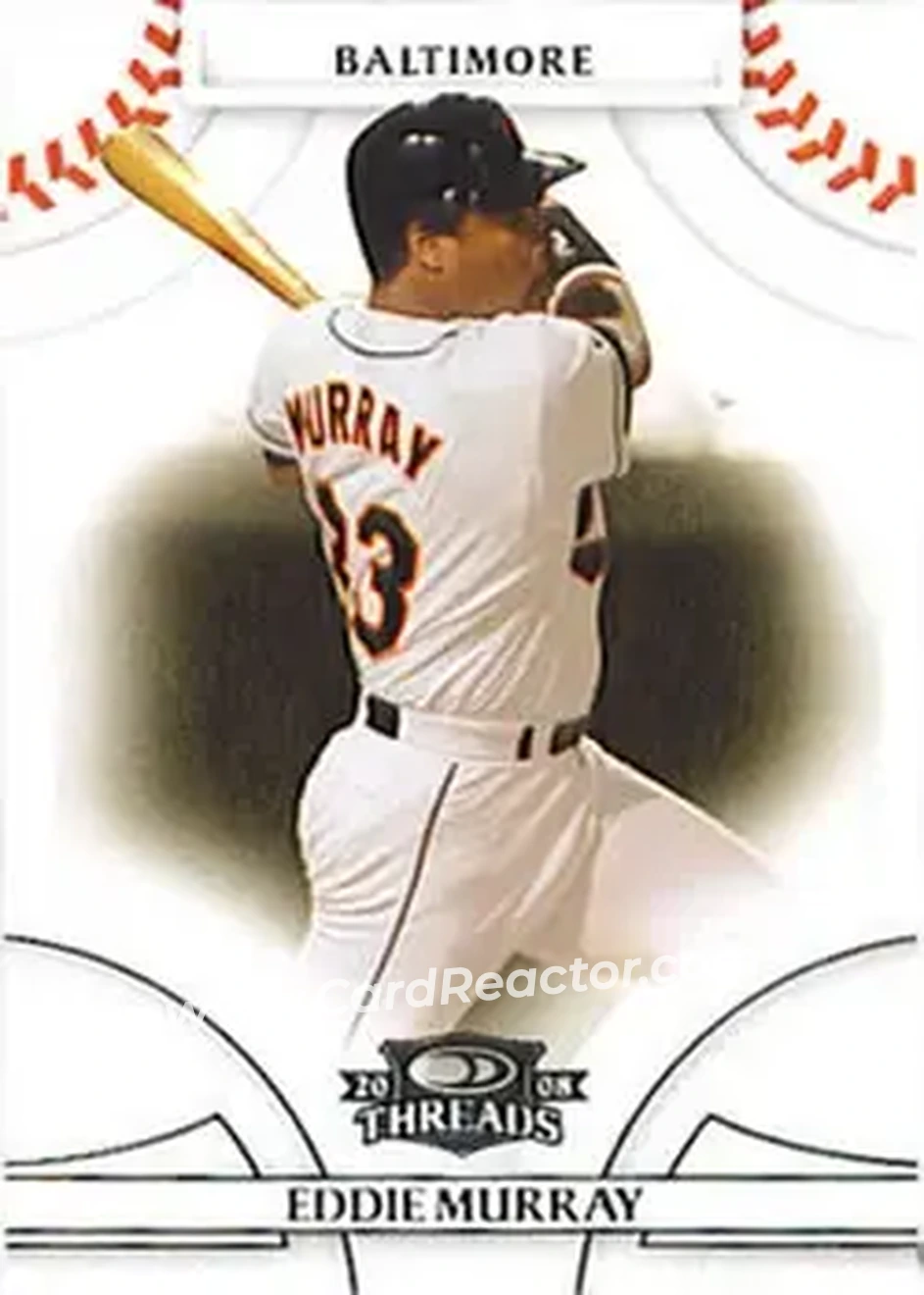 2008 Donruss Threads #5 - Eddie Murray - Baltimore Orioles - Front