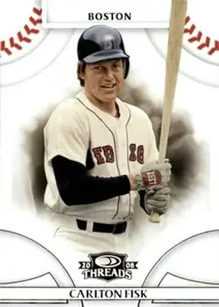 2008 Donruss Threads #7 - Carlton Fisk - Boston Red Sox