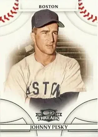 2008 Donruss Threads #10 - Johnny Pesky - Boston Red Sox