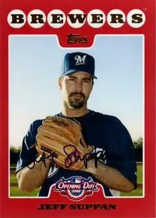 2008 Topps Opening Day #3 - Jeff Suppan - Milwaukee Brewers