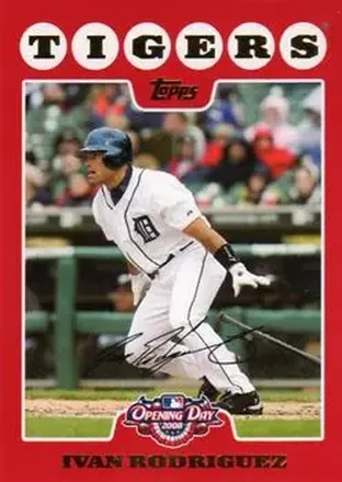 2008 Topps Opening Day #6 - Ivan Rodriguez - Detroit Tigers