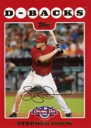 2008 Topps Opening Day #8 - Stephen Drew - Arizona Diamondbacks