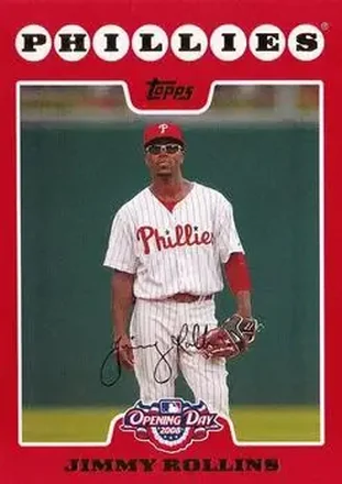 2008 Topps Opening Day #14 - Jimmy Rollins - Philadelphia Phillies