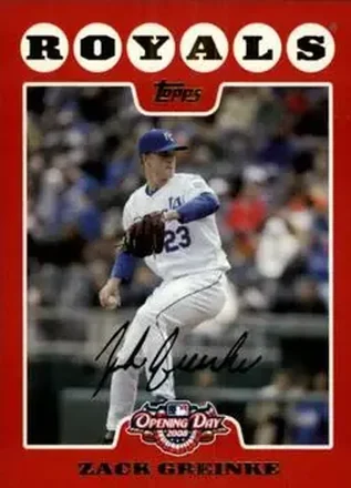 2008 Topps Opening Day #21 - Zack Greinke - Kansas City Royals