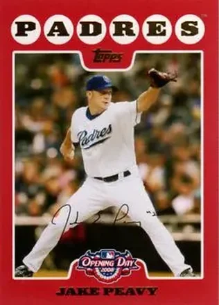 2008 Topps Opening Day #23 - Jake Peavy - San Diego Padres