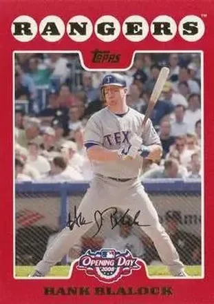 2008 Topps Opening Day #27 - Hank Blalock - Texas Rangers