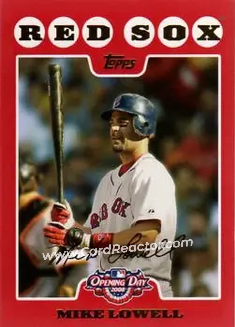 2008 Topps Opening Day #31 - Mike Lowell - Boston Red Sox - Front