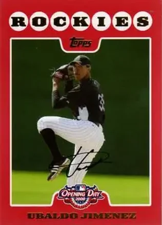 2008 Topps Opening Day #51 - Ubaldo Jimenez - Colorado Rockies