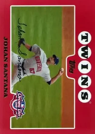 2008 Topps Opening Day #52 - Johan Santana - Minnesota Twins
