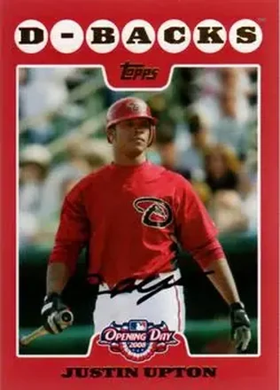 2008 Topps Opening Day #58 - Justin Upton - Arizona Diamondbacks