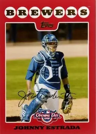 2008 Topps Opening Day #61 - Johnny Estrada - Milwaukee Brewers