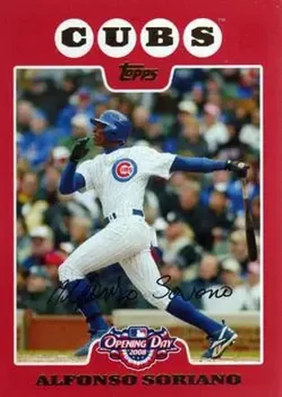 2008 Topps Opening Day #65 - Alfonso Soriano - Chicago Cubs