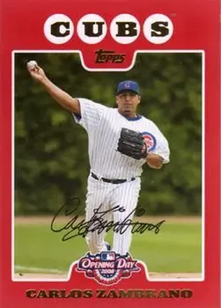 2008 Topps Opening Day #66 - Carlos Zambrano - Chicago Cubs