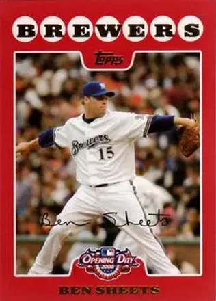 2008 Topps Opening Day #67 - Ben Sheets - Milwaukee Brewers