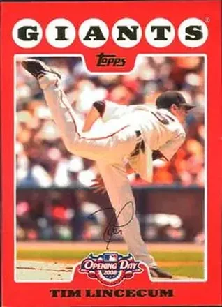 2008 Topps Opening Day #69 - Tim Lincecum - San Francisco Giants