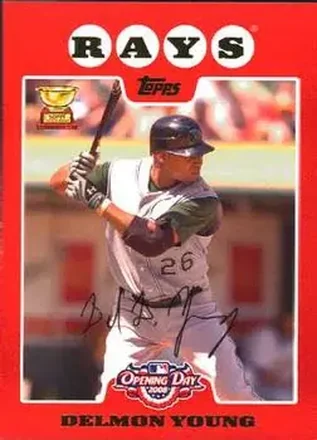 2008 Topps Opening Day #74 - Delmon Young - Tampa Bay Rays