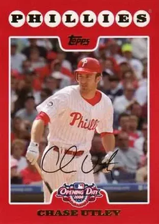 2008 Topps Opening Day #75 - Chase Utley - Philadelphia Phillies