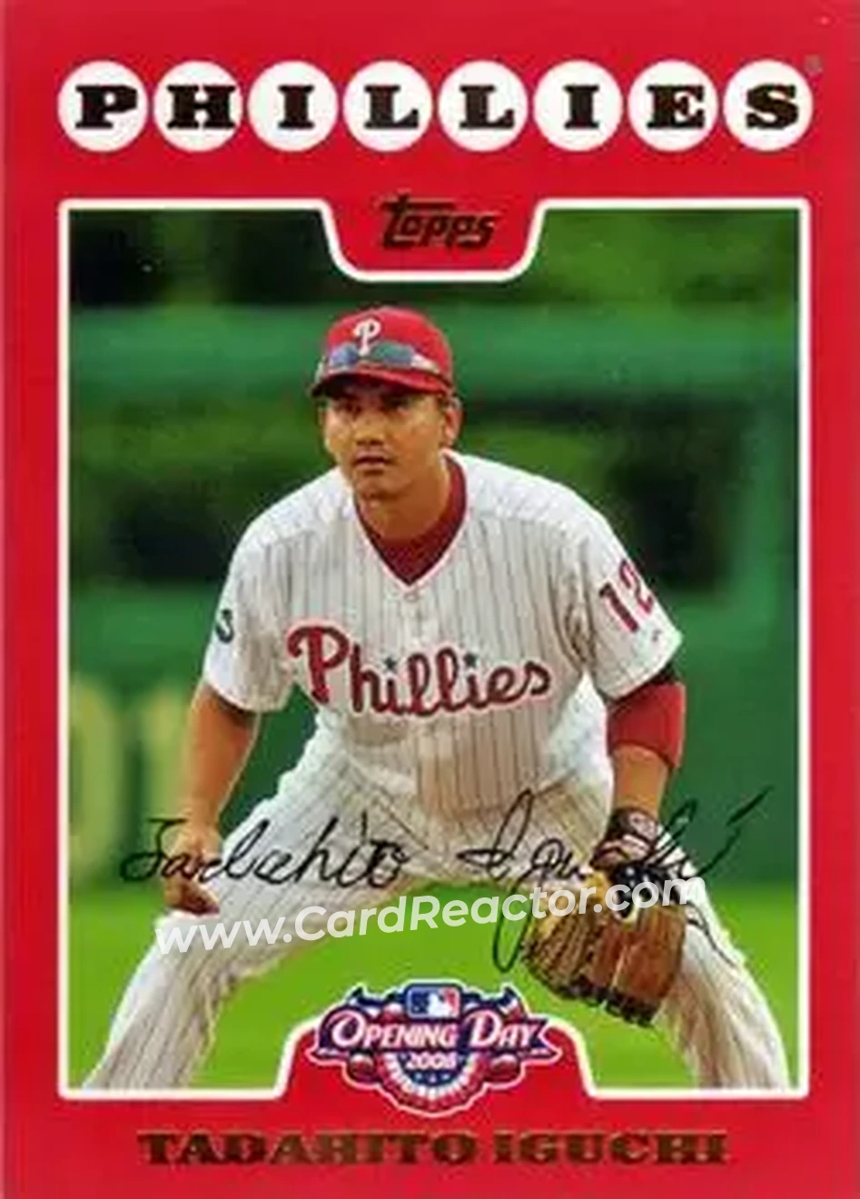 2008 Topps Opening Day #77 - Tadahito Iguchi - Philadelphia Phillies - Front 2008 Topps Opening Day #77 - Tadahito Iguchi - Philadelphia Phillies - Front