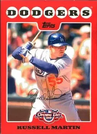 2008 Topps Opening Day #79 - Russell Martin - Los Angeles Dodgers