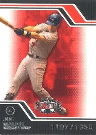 2008 Topps Triple Threads #4 - Joe Mauer - Minnesota Twins