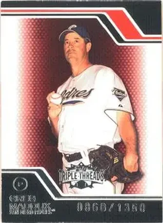 2008 Topps Triple Threads #13 - Greg Maddux - San Diego Padres