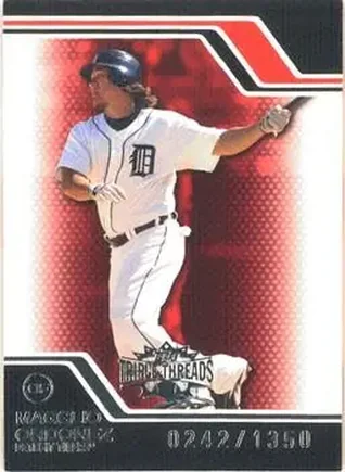 2008 Topps Triple Threads #16 - Magglio Ordonez - Detroit Tigers